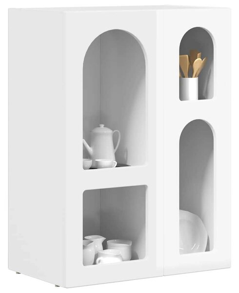 VidaXL Széf Magas Fényű Fehér 59 x 35 x 80.5 cm Faanyag