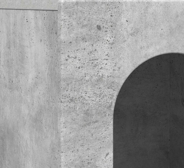VidaXL Széf Beton Szürke 100 x 35 x 59 cm Faanyag
