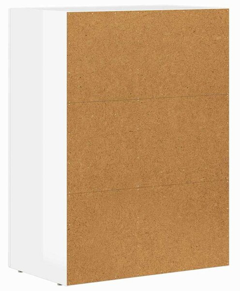 VidaXL Széf Magas Fényű Fehér 59 x 35 x 80.5 cm Faanyag