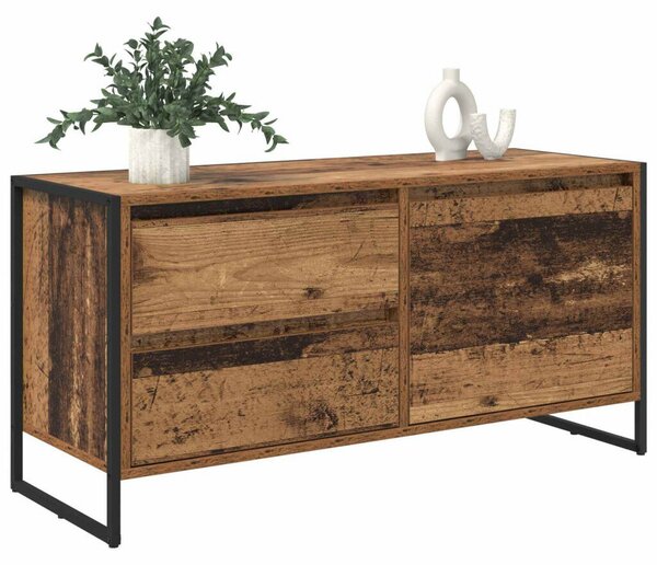 VidaXL TV szekrény fiókkal Öreg fa 100 x 36 x 49.5 cm Faanyag