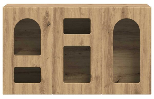 VidaXL Széf Artisan tölgy 100 x 35 x 59 cm Faanyag