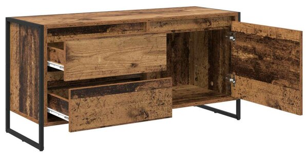 VidaXL TV szekrény fiókkal Öreg fa 100 x 36 x 49.5 cm Faanyag