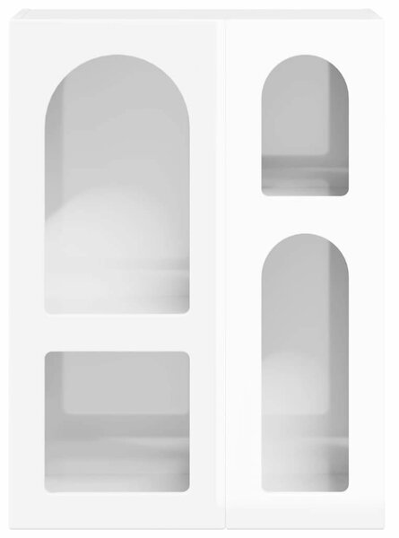 VidaXL Széf Magas Fényű Fehér 59 x 35 x 80.5 cm Faanyag
