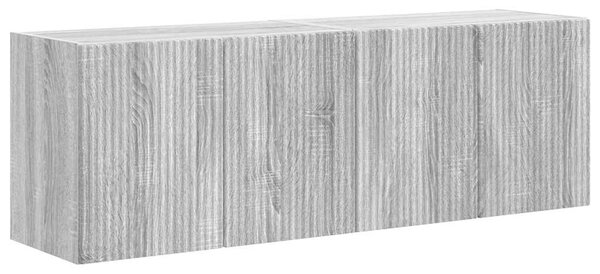 VidaXL TV Fali Szekrény 2 pcs Szürke Sonoma 59,5 x 31 x 40 cm Faanyag