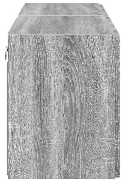 VidaXL TV Fali Szekrény 2 pcs Szürke Sonoma 59,5 x 31 x 40 cm Faanyag