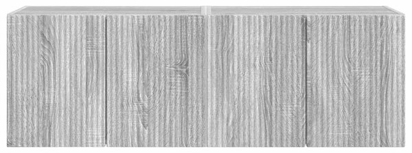 VidaXL TV Fali Szekrény 2 pcs Szürke Sonoma 59,5 x 31 x 40 cm Faanyag