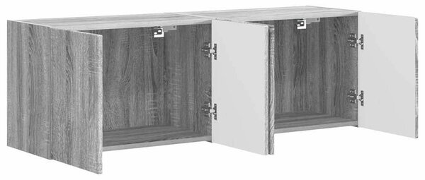 VidaXL TV Fali Szekrény 2 pcs Szürke Sonoma 59,5 x 31 x 40 cm Faanyag