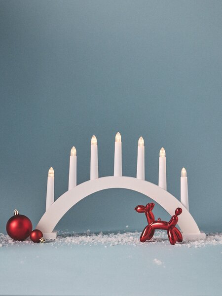 Sinsay - LED fény - adventi gyertyatartó - fehér