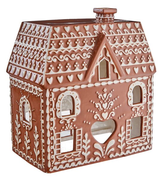 GINGERBREAD kerámia mézeskalács ház 24 cm