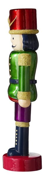 X-MAS üveg LED diótörő 30cm, zöld