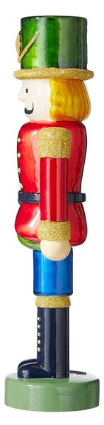 X-MAS üveg LED diótörő 30cm, piros