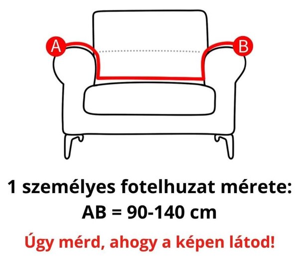 Klasszikus FotelHuzat (bársonyos, barna)