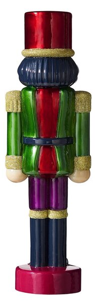 X-MAS üveg LED diótörő 30cm, zöld