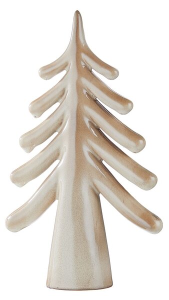 SYLVAN SPIRIT kerámia dekor fenyő 28 cm , bézs