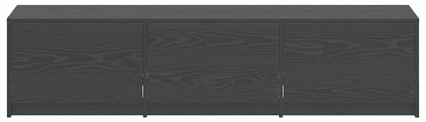 VidaXL TV szekrény LED világítással Fekete tölgy 162 x 34 x 40 cm