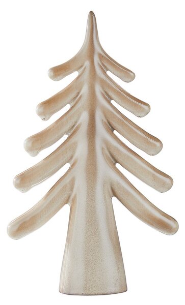 SYLVAN SPIRIT kerámia dekor fenyő 28 cm , bézs
