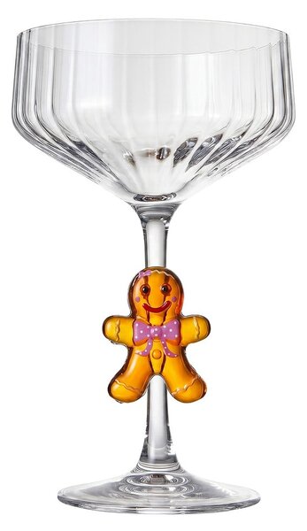 GINGER BREAD pezsgős kehely 320ml , mézeskalácsfigura