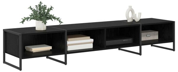 VidaXL TV szekrény Fekete tölgy 170.5 x 36 x 30.5 cm Faanyag