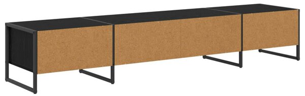 VidaXL TV szekrény Fekete tölgy 170.5 x 36 x 30.5 cm Faanyag