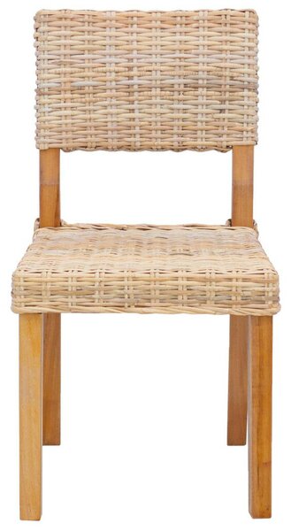 VidaXL Étkezőszék 2 pcs Természetes 46 x 55 x 84 cm Kubu rattán