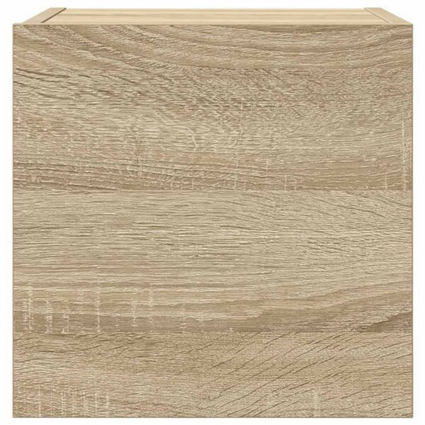 4 db sonoma tölgy falra szerelhető TV-szekrény 30,5x30x30 cm