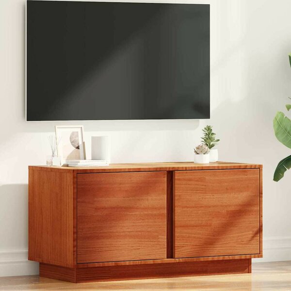 VidaXL TV szekrény Faggyú barna 80 x 35 x 40,5 cm Tömör fenyőfa