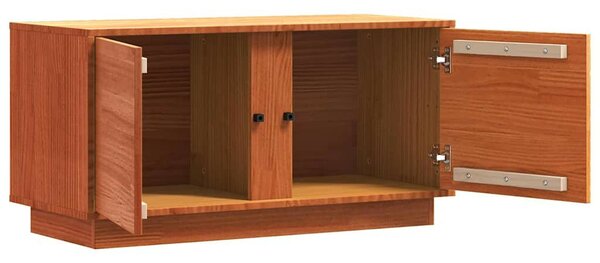 VidaXL TV szekrény Faggyú barna 80 x 35 x 40,5 cm Tömör fenyőfa