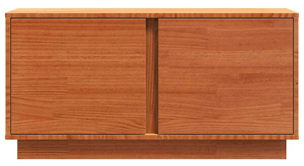 VidaXL TV szekrény Faggyú barna 80 x 35 x 40,5 cm Tömör fenyőfa