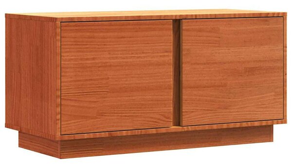 VidaXL TV szekrény Faggyú barna 80 x 35 x 40,5 cm Tömör fenyőfa
