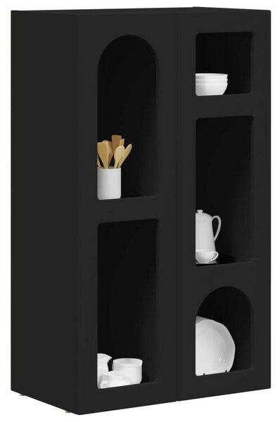 VidaXL Széf Fekete 59 x 35 x 100,5 cm Faanyag