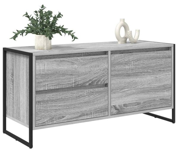 VidaXL TV szekrény fiókkal Szürke Sonoma 100 x 36 x 49.5 cm Faanyag