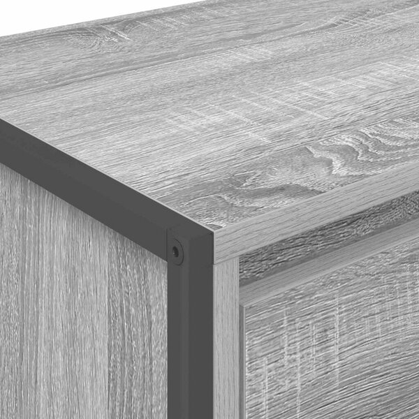 VidaXL TV szekrény fiókkal Szürke Sonoma 100 x 36 x 49.5 cm Faanyag
