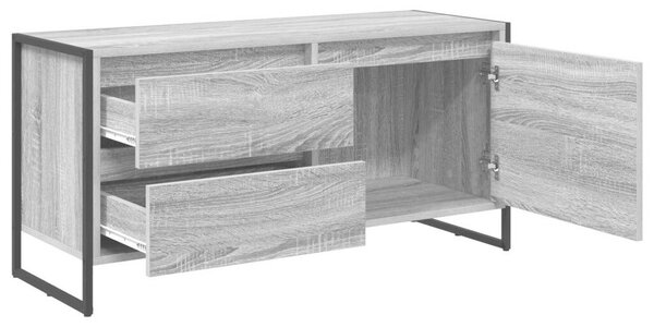 VidaXL TV szekrény fiókkal Szürke Sonoma 100 x 36 x 49.5 cm Faanyag