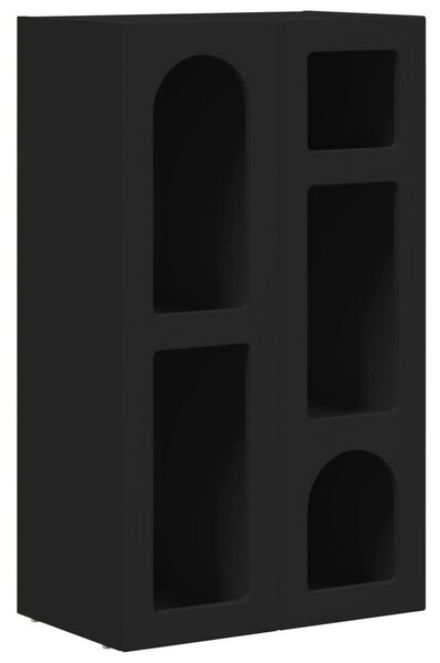 VidaXL Széf Fekete 59 x 35 x 100,5 cm Faanyag