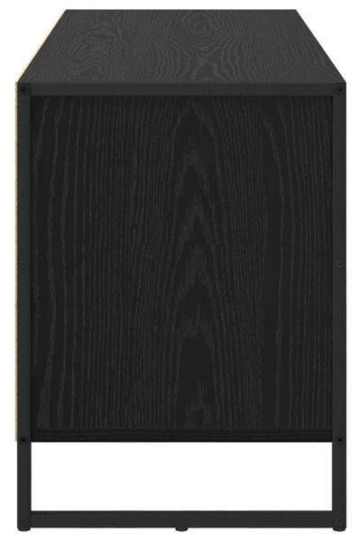 VidaXL TV szekrény fiókkal Fekete tölgy 100 x 36 x 49.5 cm Faanyag