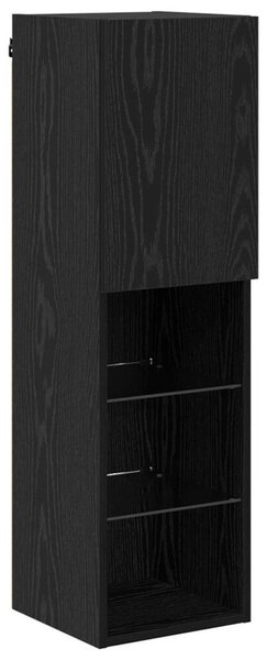 VidaXL TV falit kabinet szett 7 pcs Fekete tölgy Faanyag