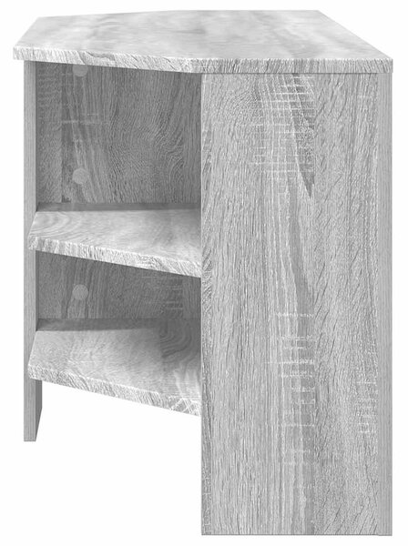 VidaXL SarokTVSzekrény Szürke Sonoma 102 x 40,5 x 45 cm Faanyag