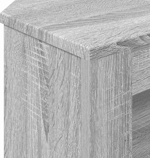 VidaXL SarokTVSzekrény Szürke Sonoma 102 x 40,5 x 45 cm Faanyag