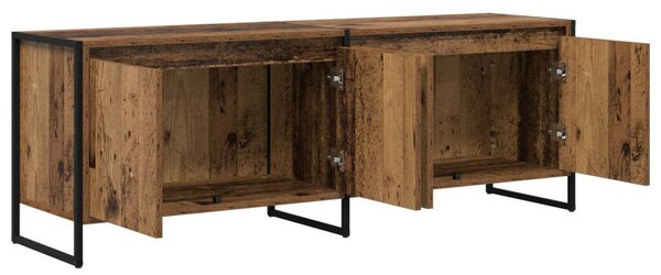 VidaXL TV szekrény Öreg fa 140 x 36 x 49.5 cm Faanyag