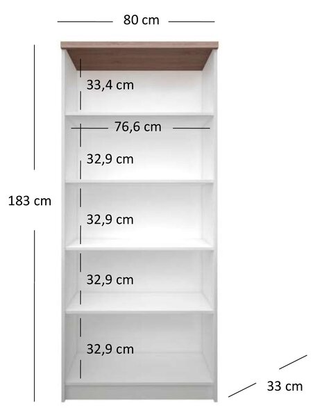 Regál Tianna (fehér). Akció -25%