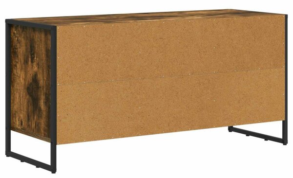 VidaXL TV szekrény fiókkal Füstös tölgy 100 x 36 x 49,5 cm Faanyag