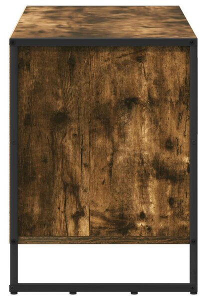 VidaXL TV szekrény fiókkal Füstös tölgy 100 x 36 x 49,5 cm Faanyag