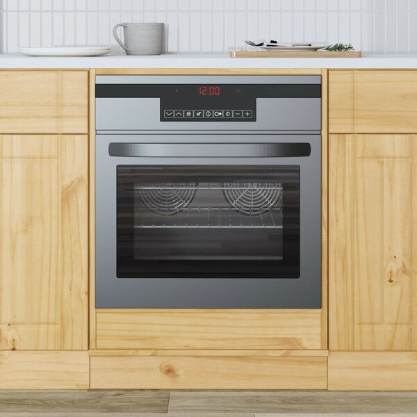 VidaXL Cabinet tárolóval Méz 60 x 46 x 81,5 cm Tömör fenyőfa