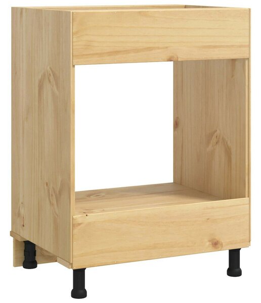 VidaXL Cabinet tárolóval Méz 60 x 46 x 81,5 cm Tömör fenyőfa