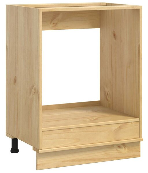 VidaXL Cabinet tárolóval Méz 60 x 46 x 81,5 cm Tömör fenyőfa