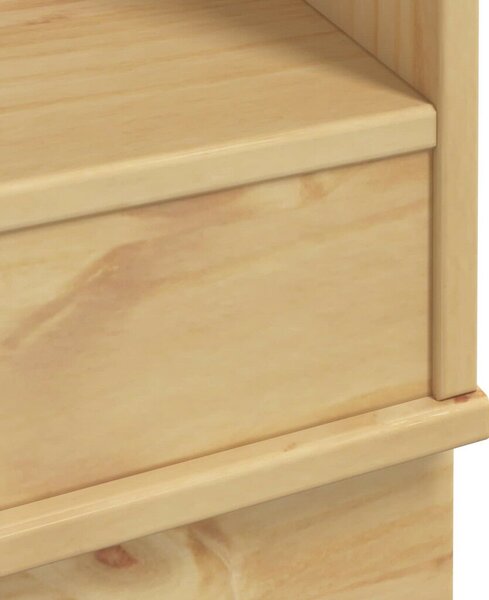 VidaXL Cabinet tárolóval Méz 60 x 46 x 81,5 cm Tömör fenyőfa