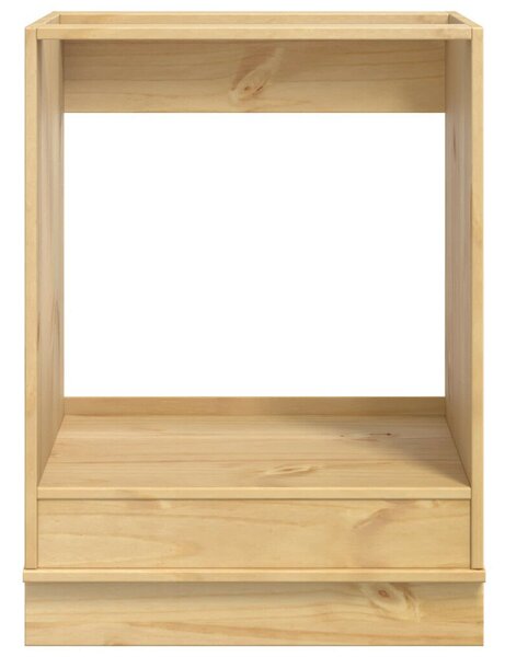 VidaXL Cabinet tárolóval Méz 60 x 46 x 81,5 cm Tömör fenyőfa