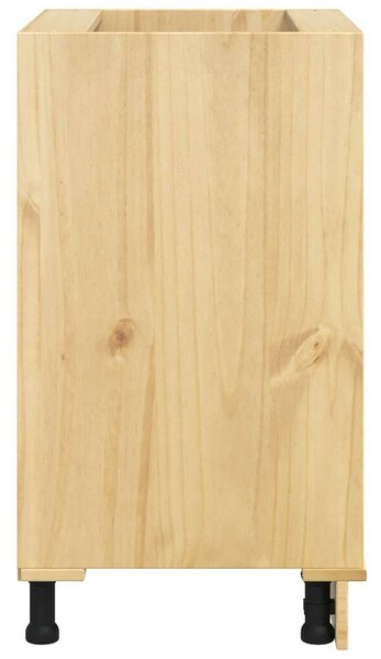 VidaXL Cabinet tárolóval Méz 60 x 46 x 81,5 cm Tömör fenyőfa