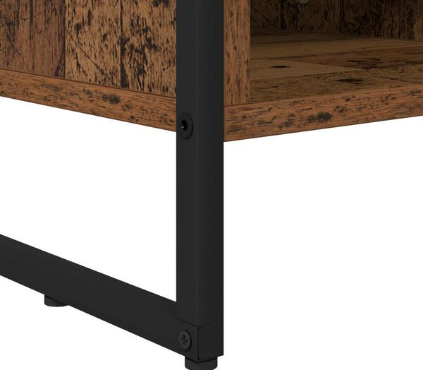 VidaXL TV szekrény fiókkal Öreg fa 100 x 36 x 49,5 cm Faanyag