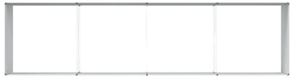 VidaXL Kerti magaságyás 390 x 100 x 68 cm Horganyzott acél